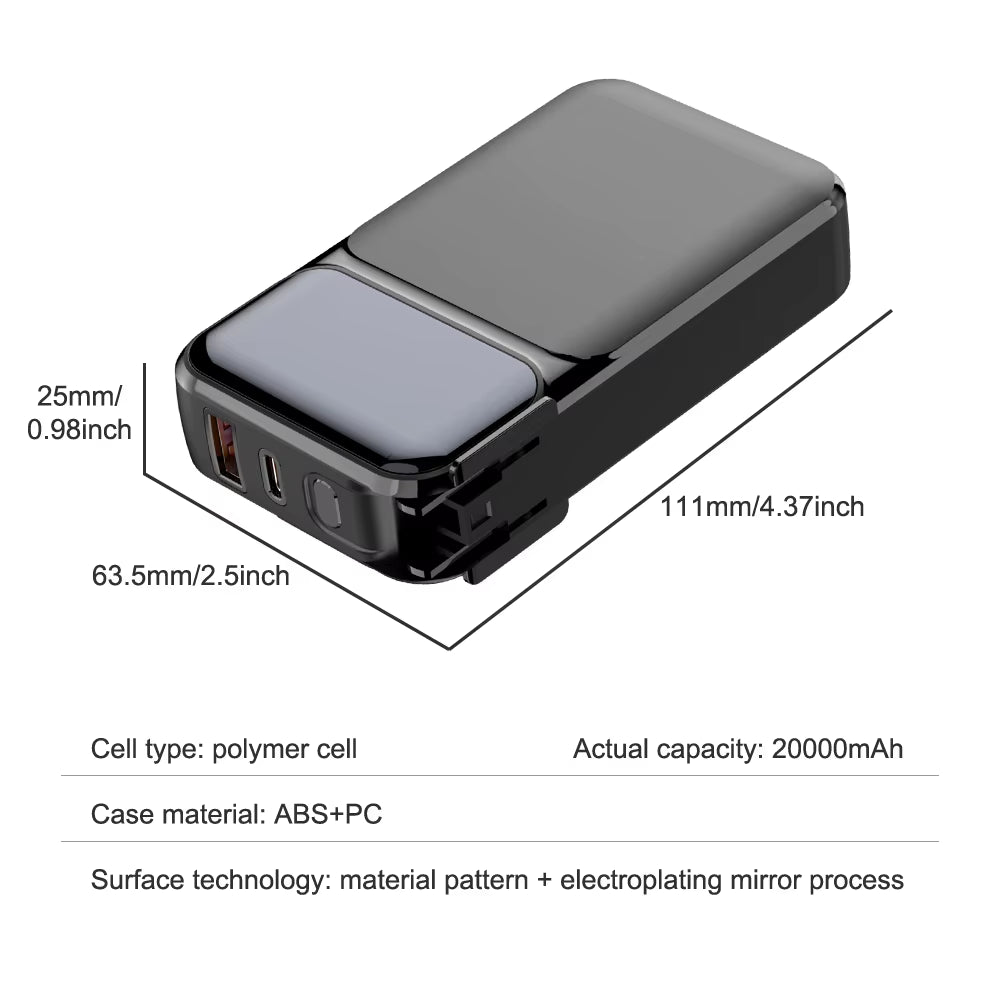 New 3 Style 20000Mah/5000 Mah Power Bank Wireless Charger Portable Fast Charging Outdoor Solar Powerbank