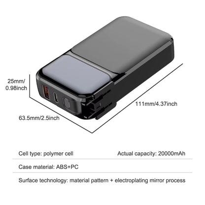 New 3 Style 20000Mah/5000 Mah Power Bank Wireless Charger Portable Fast Charging Outdoor Solar Powerbank