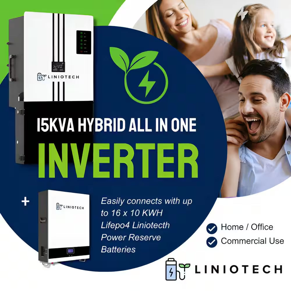 15KVA Hybrid Inverter All-In-One Solar Inverter 15000-Watt PV Input 10000-Watt AC Output